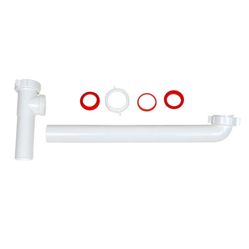 Plumb Pak 125A-16WK End Outlet Continuous Waste Direct Connect, 1.5 x 16 Inch, White - Image 2